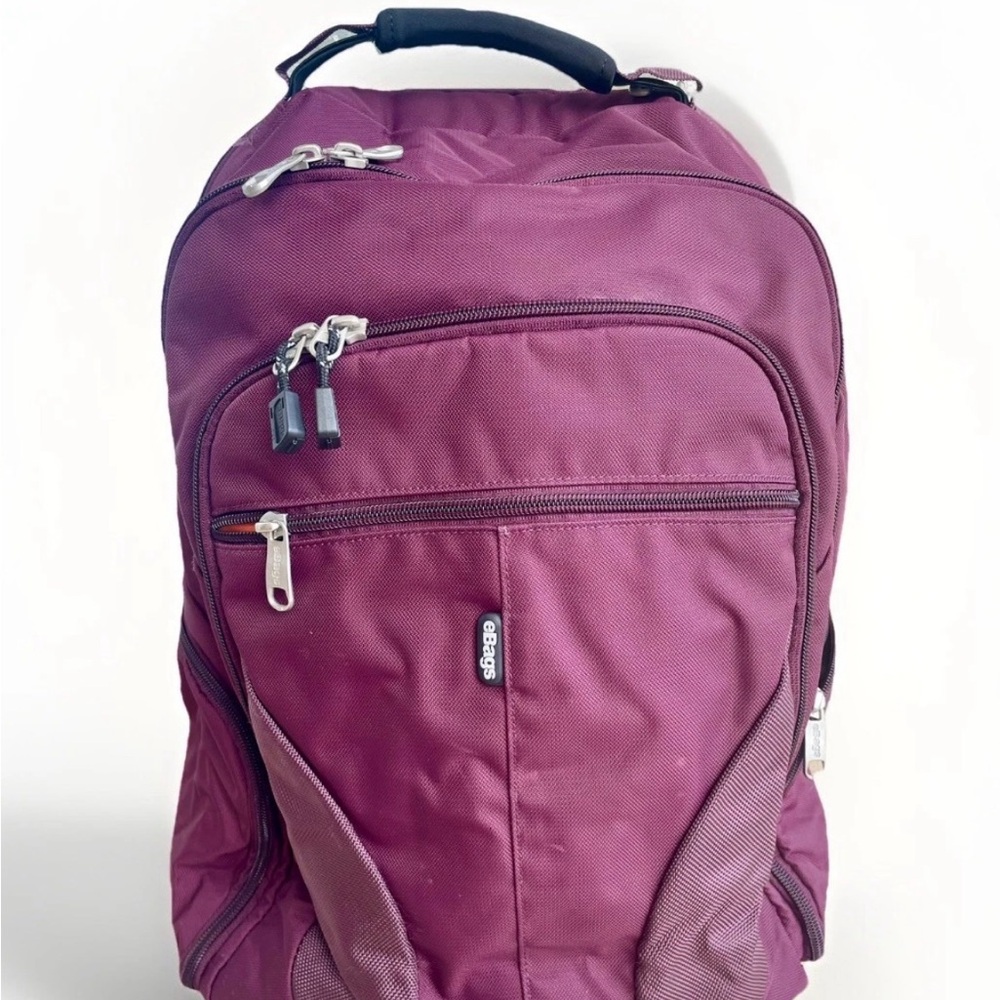 EBAGS Burgundy Backpack / Unisex School/ College/ gym/ travel/